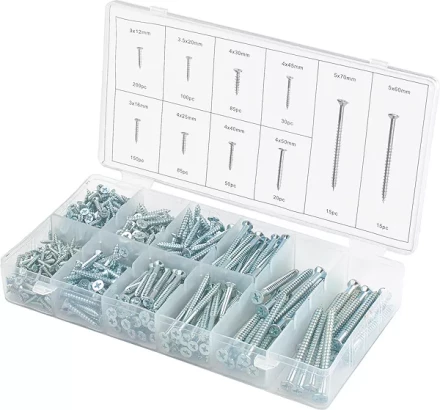 Набор саморезов по дереву 750 предм ШУРУПЬ 48160 купить в Урае