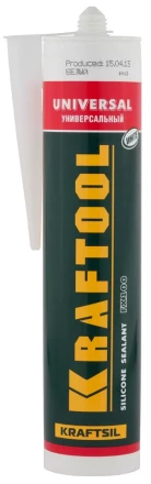 Герметик силиконовый KRAFTOOL белый, универсальный, 300мл 41253-0 купить в Урае
