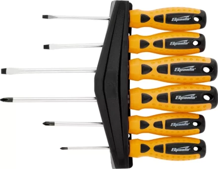 Набор отверток "Point", CrV,  двухкомпонентные рукоятки, 6 шт SPARTA. 11782 купить в Урае