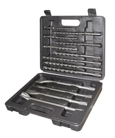 Набор SDS+ буры пики зубила 13 штук пластиковый кейс Энкор 11000 купить в Урае