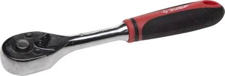 Трещотка для торцовых головок ЗУБР &quot;МАСТЕР&quot;, Сr-V сталь, 72 зубца, 3/8&quot; 27736-3/8 купить в Урае