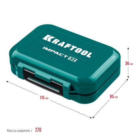 Набор ударных торсионных бит KRAFTOOL Impact, Cr-Mo-V-Nb сталь 26066-H32 купить в Урае