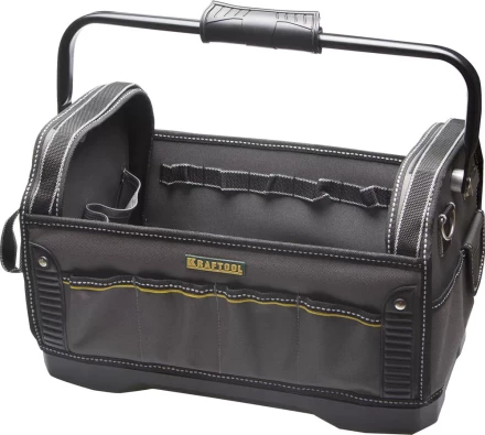 Сумка KRAFTOOL &quot;INDUSTRIE&quot; каркасная инструмент, жесткое пластик дно, 20 карманов, 8 петель-держателей, L=46см 38741 купить в Урае