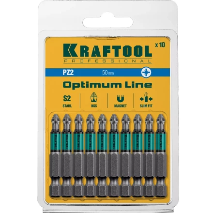 Биты KRAFTOOL OPTIMUM PZ 26124-2-50-10 купить в Урае