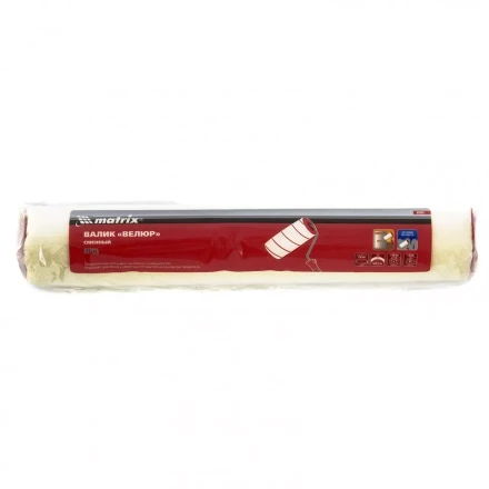 Валик сменный &quot;Велюр&quot; 250 мм ворс 4 мм D 40 мм D ручки 6 мм шерсть Matrix 80899 купить в Урае