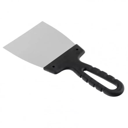 Шпательная лопатка из нержавеющей стали 100 мм пластмассовая ручка Россия 85135 купить в Урае