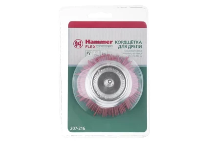 Кордщетка HAMMER чаша 75мм для дрели нейлон (207-216) купить в Урае