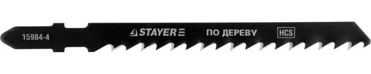 Полотна STAYER "PROFI", T144D, для эл/лобзика, HCS, по дереву, ДВП, ДСП, EU-хвост., шаг 4мм, 75мм, 2шт 15984-4_z01 купить в Урае