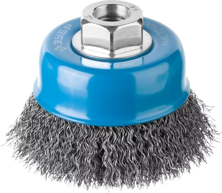 ЗУБР &quot;ПРОФЕССИОНАЛ&quot;. Щетка чашечная для УШМ, витая стальная проволока 0,3мм, 75ммхМ14 35261-075_z02 купить в Урае