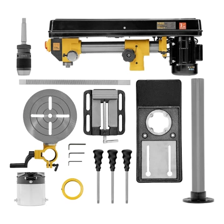 Станок сверлильный радиальный DDM-550R, 550 Вт, 16 мм, 12 ск., настольный// Denzel 95323 купить в Урае