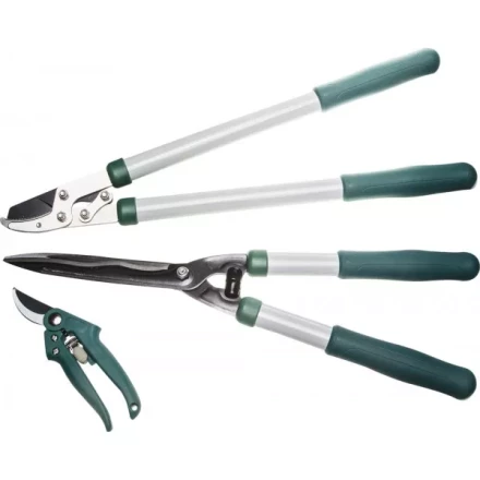 Набор RACO для ухода за деревьями и кустарниками: Сучкорез 540мм, кусторез 520мм, секатор 190мм 4212-59/103B купить в Урае