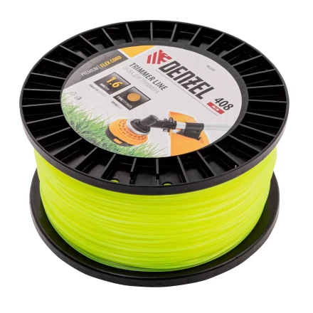 Леска для триммера круглая, 1,6мм х 408м, на DIN катушке FLEX CORD, Denzel 96268 купить в Урае