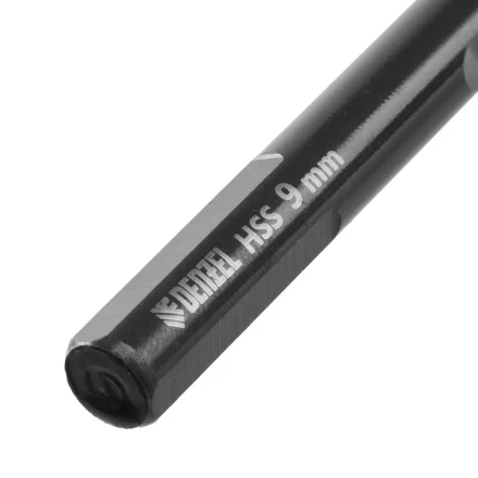 Сверло по металлу, 9 мм, HSS-Tin, Golden Tip, 8 шт. Denzel 717221 купить в Урае