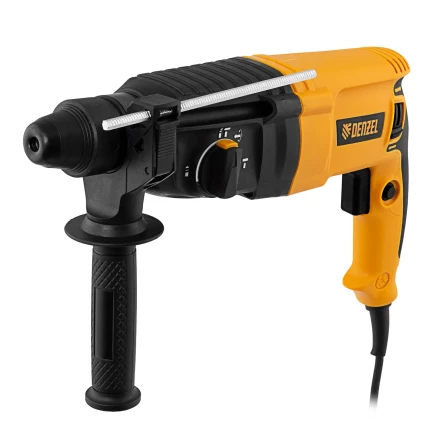Перфоратор электрический RHH-800-26  SDS-plus 800 Вт 3 Дж  3 плюс 1 режим Denzel 26607 купить в Урае