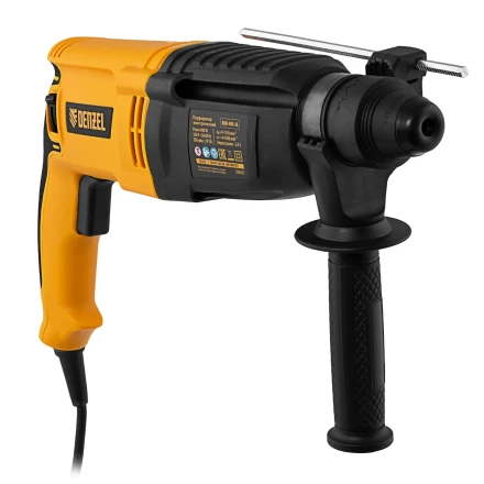 Перфоратор электрический RHH-800-26  SDS-plus 800 Вт 3 Дж  3 плюс 1 режим Denzel 26607 купить в Урае