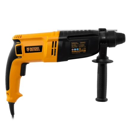 Перфоратор электрический RHH-800-26  SDS-plus 800 Вт 3 Дж  3 плюс 1 режим Denzel 26607 купить в Урае