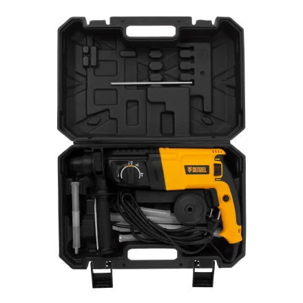 Перфоратор электрический RHH-800-26  SDS-plus 800 Вт 3 Дж  3 плюс 1 режим Denzel 26607 купить в Урае