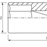 Головка торцевая глубокая 1/2"DR 10 мм S04HD4110 Jonnesway 47233 купить в Урае