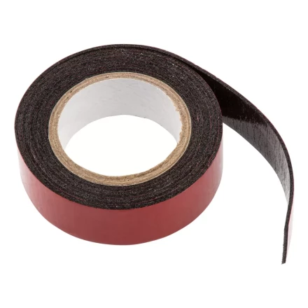 Лента клейкая на вспененной основе, двусторонняя, черная, 19 мм х 1.5 м Matrix 89085 купить в Урае