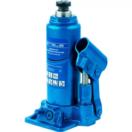 Домкрат гидравлический бутылочный телескопический 8 т h подъема 170–430 мм  STELS 51118 купить в Урае