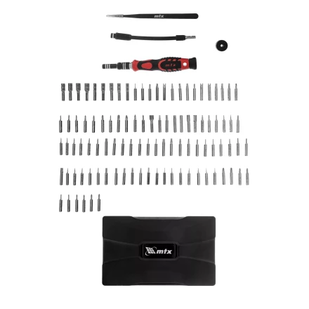 Набор для точных работ 107 в 1 MTX, универсальный, сталь CrV, 135697 купить в Урае