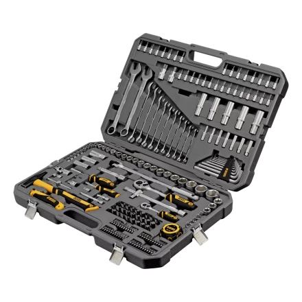 Набор инструментов Denzel 15806, 1/2&quot;, 1/4&quot;, CrV, S2, пластиковый кейс, 194 предмета купить в Урае