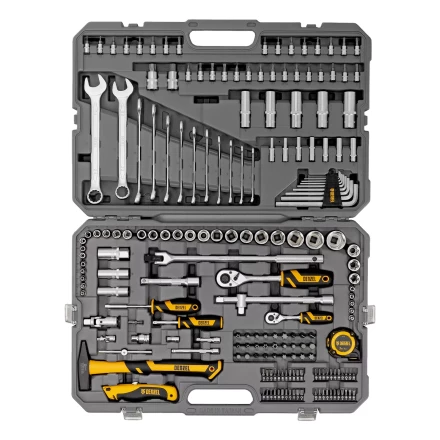 Набор инструментов Denzel 15806, 1/2&quot;, 1/4&quot;, CrV, S2, пластиковый кейс, 194 предмета купить в Урае