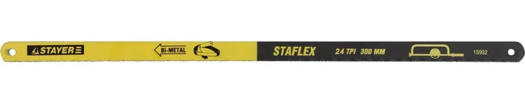 Полотно STAYER "PROFI" "STAYER-FLEX" по металлу, биметаллическое, 24TPI, 300 мм, 10 шт 15932-S10 купить в Урае