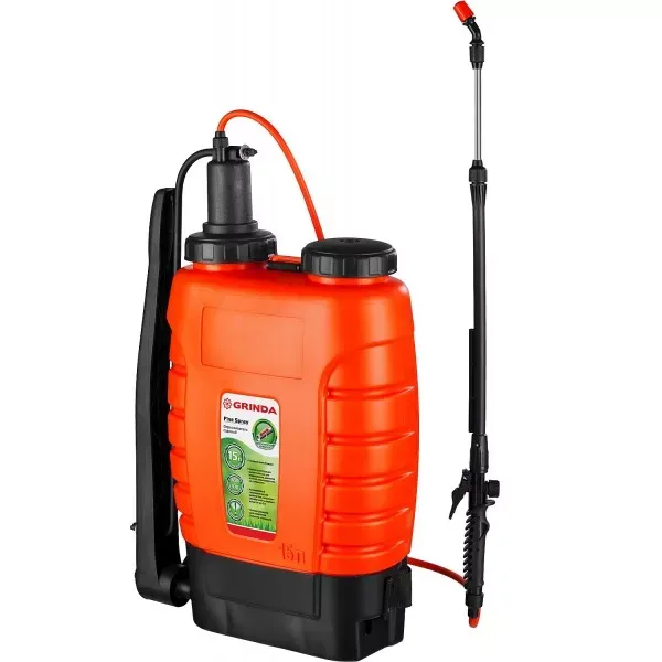 Опрыскиватель садовый GRINDA "Fine Spray", ранцевый, телескопический удлинитель, 15л 425216 купить в Урае