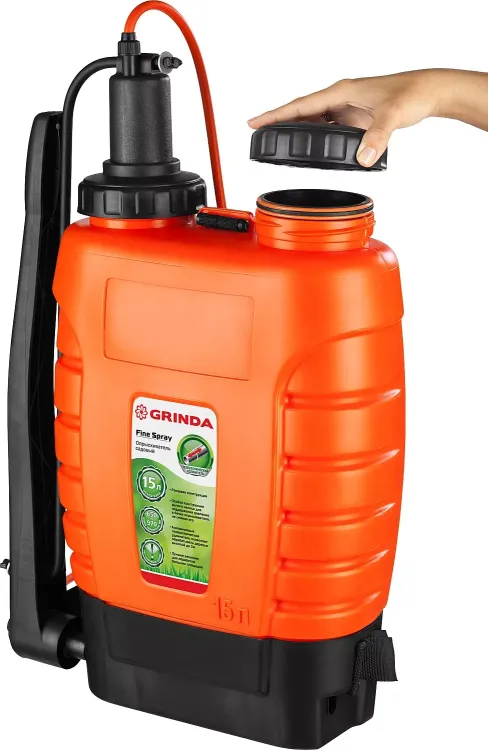 Опрыскиватель садовый GRINDA "Fine Spray", ранцевый, телескопический удлинитель, 15л 425216 купить в Урае