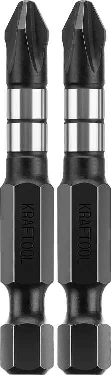 Биты для ударных шуруповертов KRAFTOOL Impact Pro PH 26191-2-50-S2 купить в Урае
