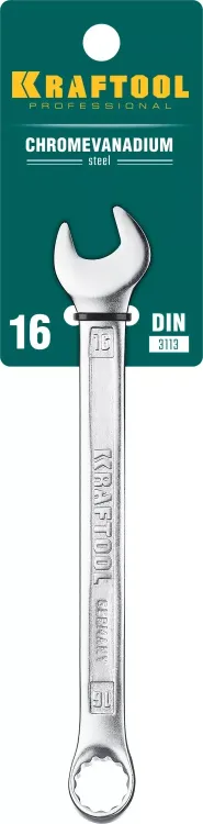 Ключи комбинированные KRAFTOOL, Cr-V, DIN 3113 27079-16 купить в Урае