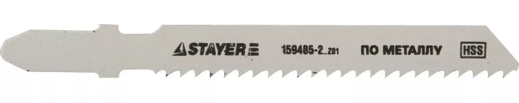 Полотна STAYER "STANDARD", T118B, для эл/лобзика, HSS, по металлу (3-10мм), EU-хвост., шаг 2мм, 55мм, 2шт 159485-2_z01 купить в Урае