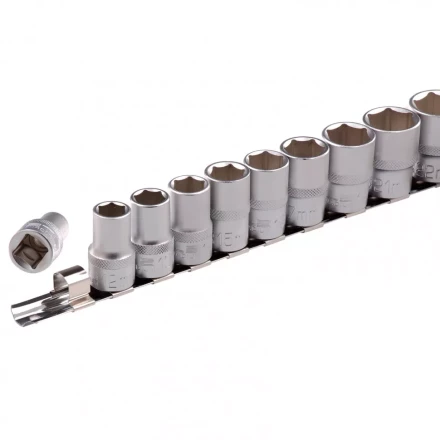 Набор торцевых головок 1/2 шестигранные CrV 10 шт 10-22 мм Stels 13600 купить в Урае
