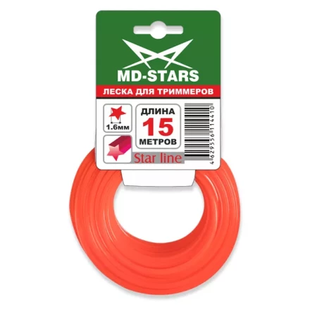 Леска для триммера STAR LINE (звездочка) 2,0MMX15M купить в Урае