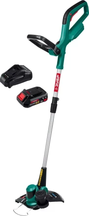 ЗУБР С1-18, 18 В, 25 см, 1 АКБ (2 А·ч), аккумуляторный триммер (ТА-185-21) купить в Урае