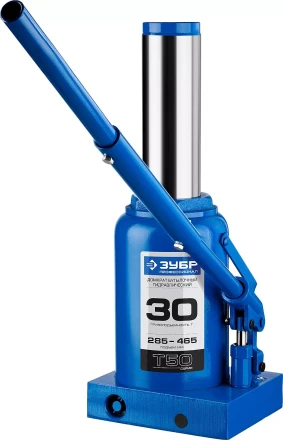 Домкрат гидравлический бутылочный T50, 30т, 285-465мм, ЗУБР Профессионал 43060-30 43060-30_z01 купить в Урае