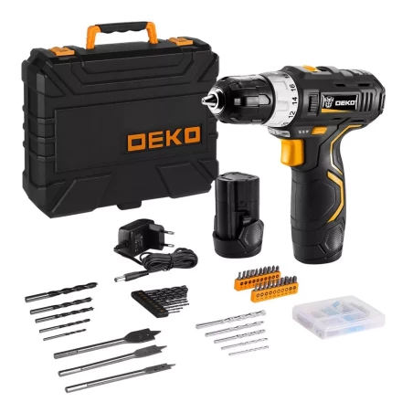 Дрель аккумуляторная в наборе DEKO GCD12DU3 SET5, 063-4148 купить в Урае