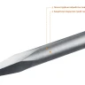 ЗУБР БУРАН, 600 мм, HEX 30, пикообразное зубило (29375-00-600) купить в Урае