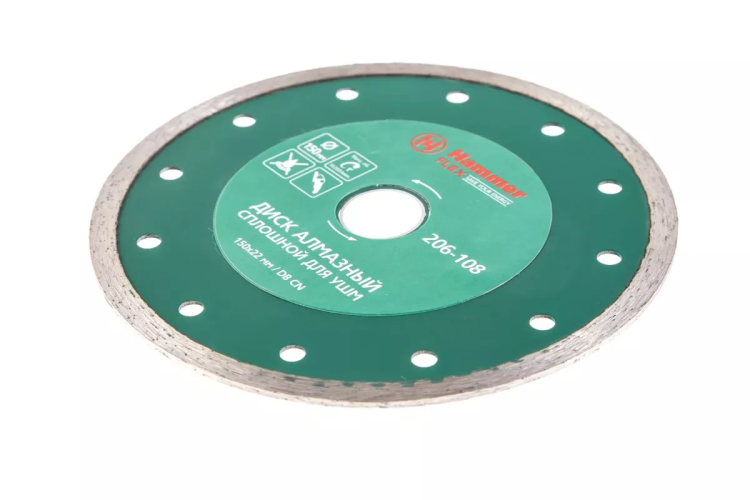 Круг алмазный HAMMER (206-108 DB CN) Ф150х22мм по керамике купить в Урае