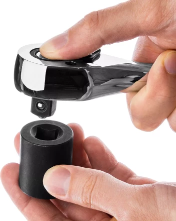 Трещотка для торцовых головок KRAFTOOL &quot;EXPERT&quot;, Сr-V сталь, 72 зубца, цельнометаллическая, 1/2&quot; 27793-1/2_z02 купить в Урае