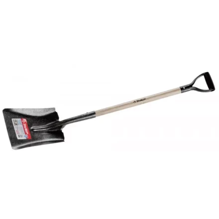 Лопата ЗУБР "МАСТЕР" ЗАВИДОВО совковая, деревянный черенок из дуба, пластиковая рукоятка, 320х250x1200мм 39363_z01 купить в Урае