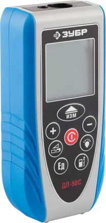 Дальномер ЗУБР &quot;ЭКСПЕРТ&quot; лазерный &quot;ДЛ-50 C&quot;, точность 1.5мм, дальность 50м, класс защиты IP54 34933_z01 купить в Урае