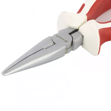 Длинногубцы White Nickel 200 мм прямые никелированные трехкомпонентные рукоятки MATRIX 17190 купить в Урае