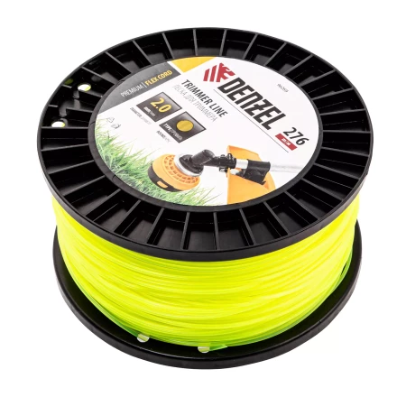 Леска для триммера круглая, 2,0мм х 276м, на DIN катушке FLEX CORD,  Denzel 96269 купить в Урае