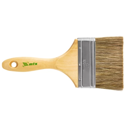 Кисть плоская &quot;Евро&quot; 4&quot;, смешанная щетина, деревянная ручка MTX 83082 купить в Урае