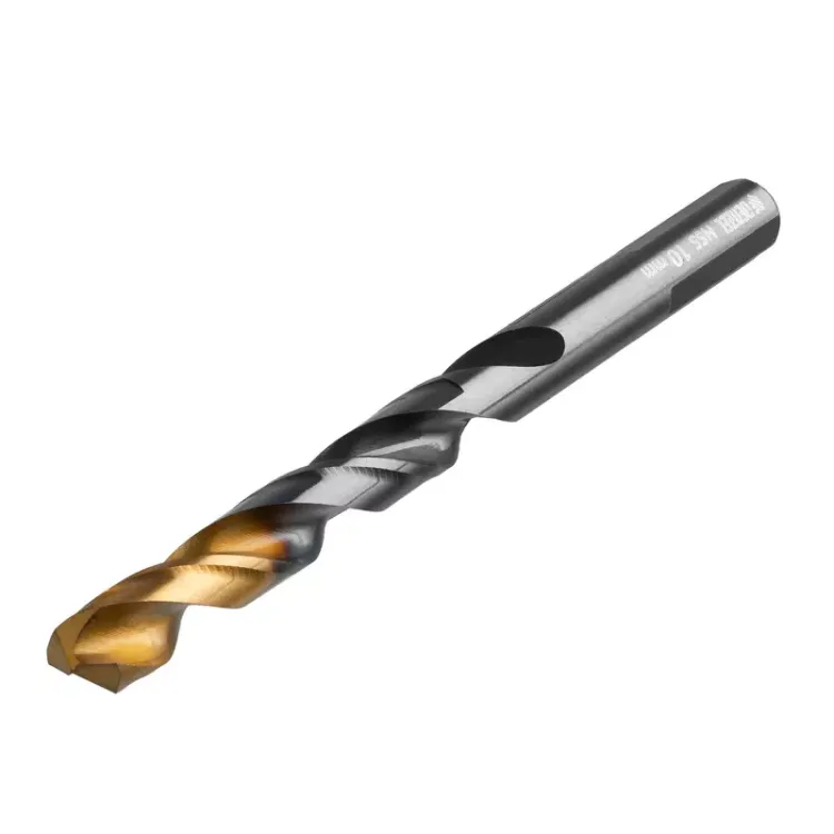 Сверло по металлу, 10 мм, HSS-Tin, Golden Tip, 8 шт. Denzel 717222 купить в Урае