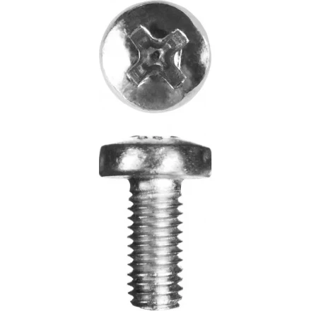 Винт ЗУБР &quot;МАСТЕР&quot; DIN 7985, класс прочности 4.8, оцинкованный, M5x10мм, 5кг 303150-05-010 купить в Урае