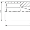 Головка торцевая глубокая 1/2"DR 11 мм S04HD4111 Jonnesway 47234 купить в Урае