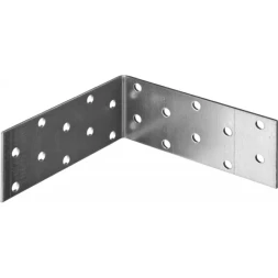 Крепежный угол ЗУБР "МАСТЕР" равносторонний, 40х100х100мм, 50 шт 310205-040-100